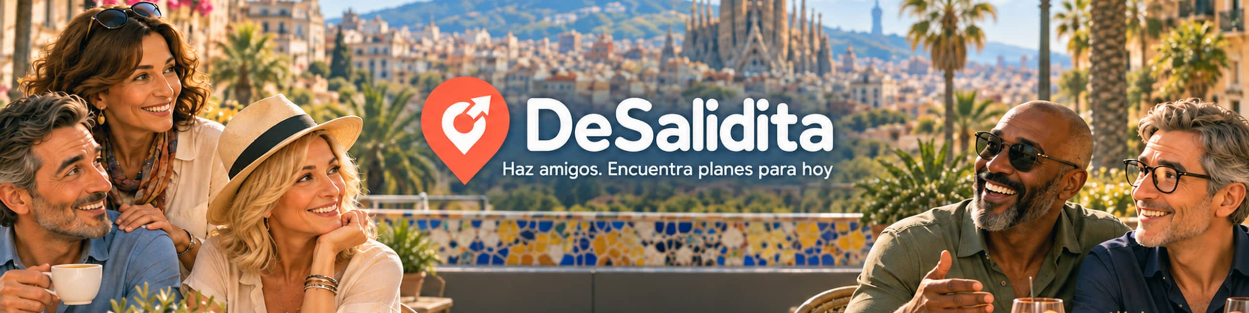 De Salidita: haz amigos y encuentra planes para hoy, con Barcelona de fondo